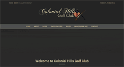 Desktop Screenshot of colonialhillsgolf.com