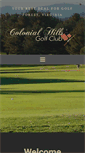 Mobile Screenshot of colonialhillsgolf.com